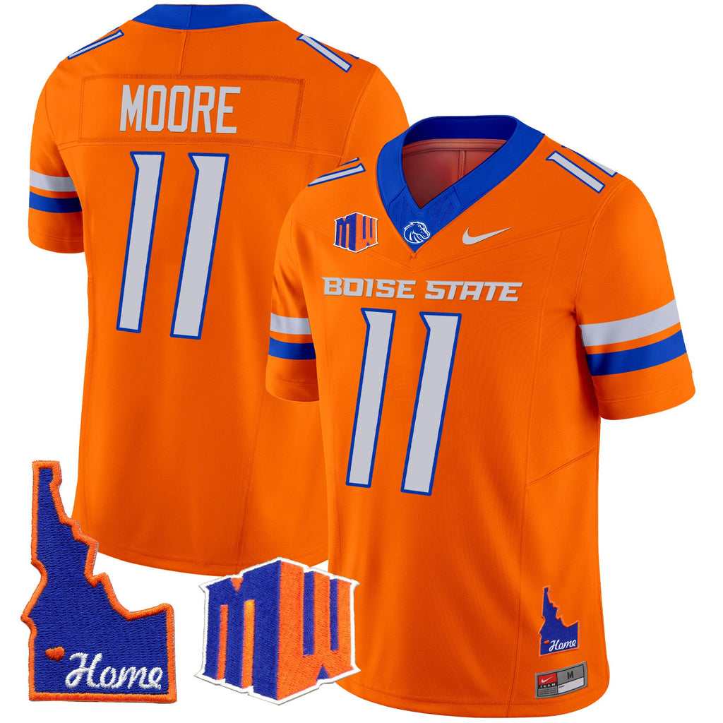 Men's Boise State Broncos 2024 Home Patch Vapor Limited Jersey - All Stitched - image 29