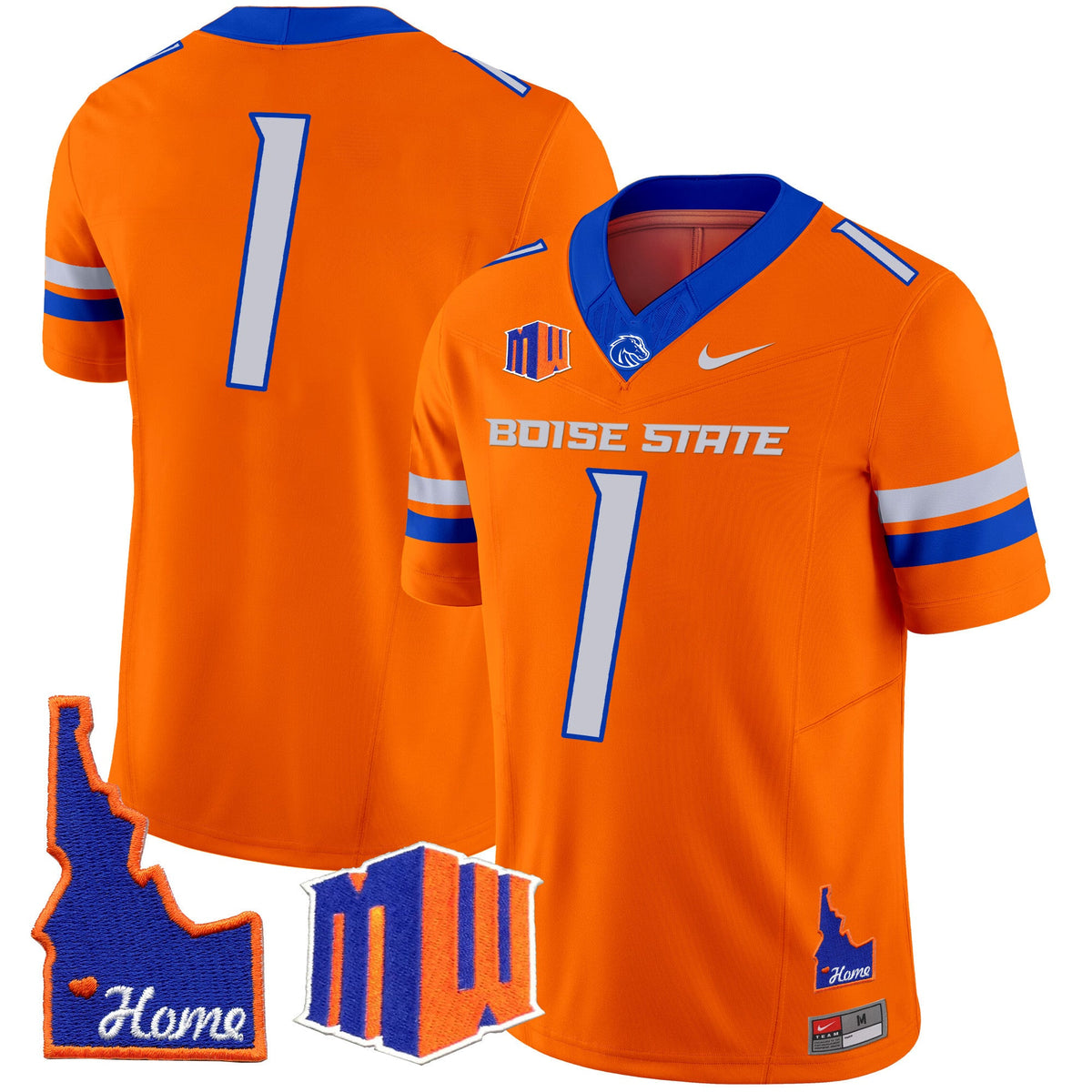 Men's Boise State Broncos 2024 Home Patch Vapor Limited Jersey - All Stitched - image 32