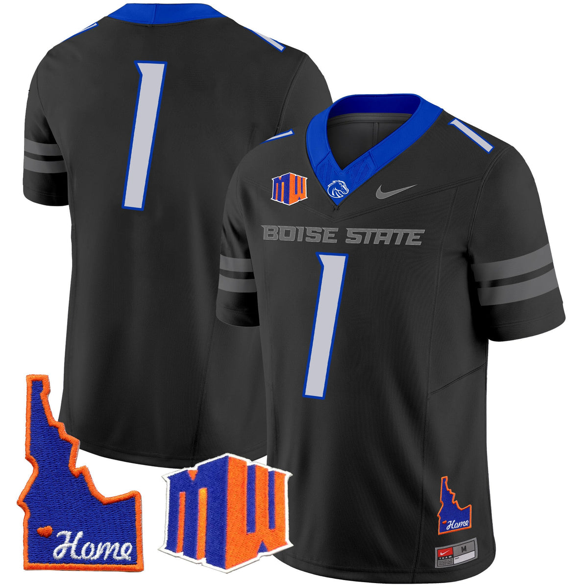 Men's Boise State Broncos 2024 Home Patch Vapor Limited Jersey - All Stitched - image 48