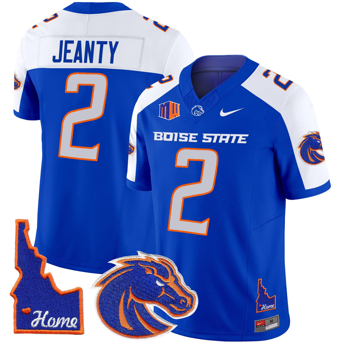 Men's Boise State Broncos 2024 Home Patch Vapor Limited Jersey - All Stitched - image 1