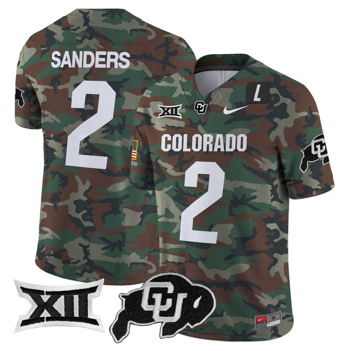 Colorado Buffaloes 2024 Military Vapor Limited Jersey - All Stitched - image 1