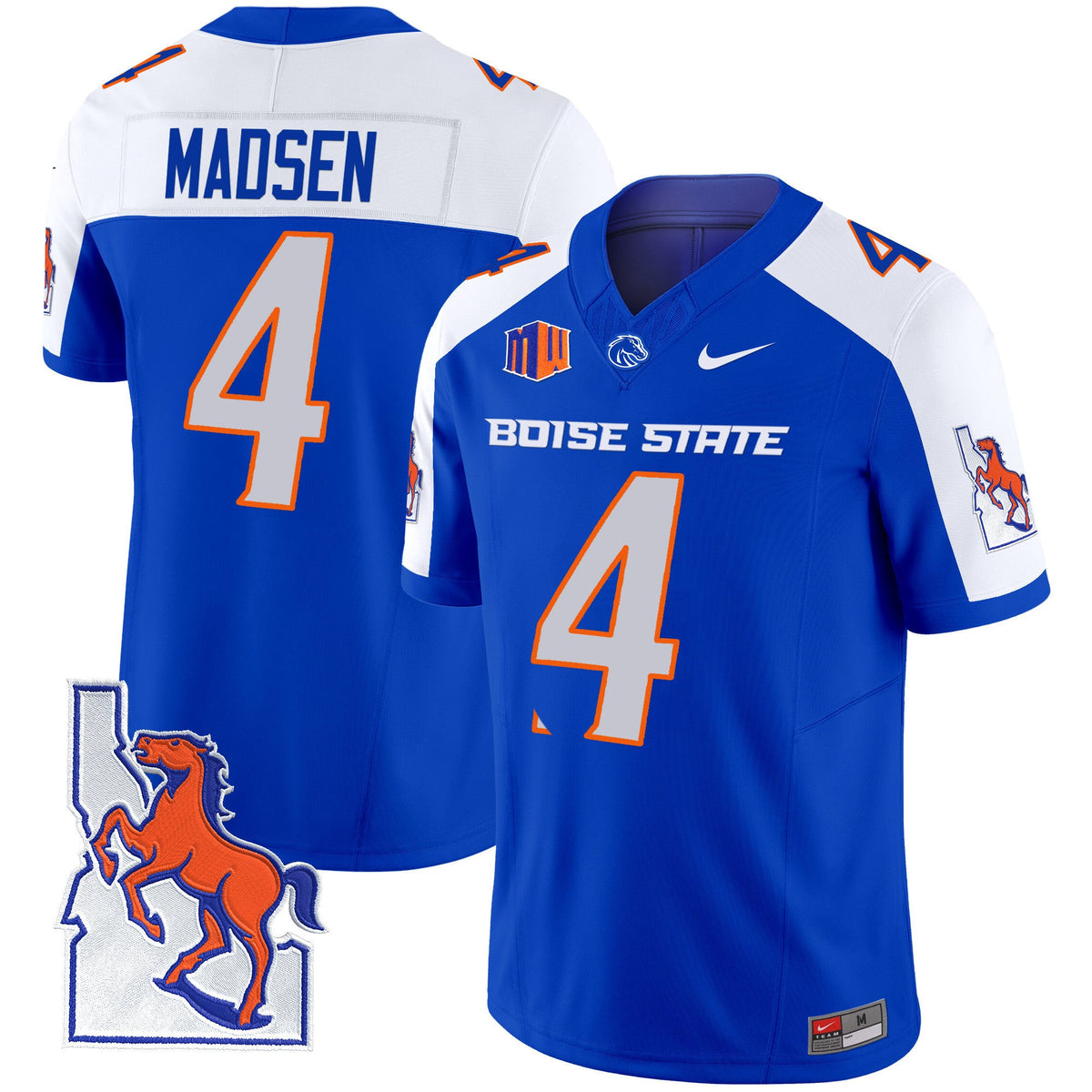 Men's Boise State Broncos 2024 Map Patch Vapor Limited Jersey - All Stitched - image 2