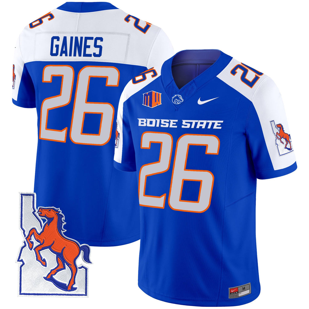 Men's Boise State Broncos 2024 Map Patch Vapor Limited Jersey - All Stitched - image 4