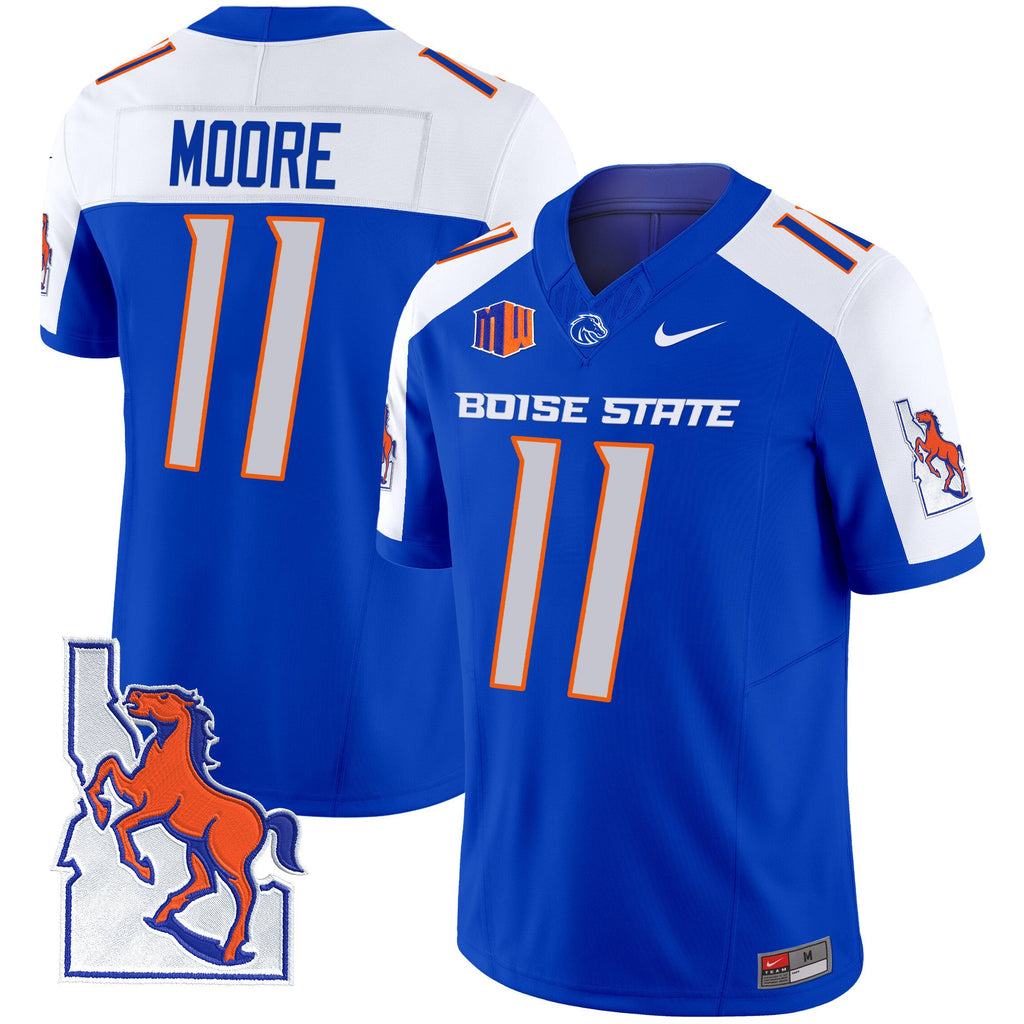 Men's Boise State Broncos 2024 Map Patch Vapor Limited Jersey - All Stitched - image 5