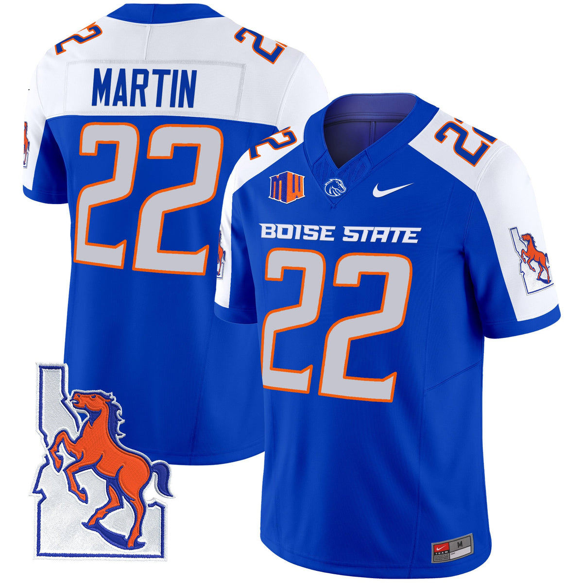 Men's Boise State Broncos 2024 Map Patch Vapor Limited Jersey - All Stitched - image 6