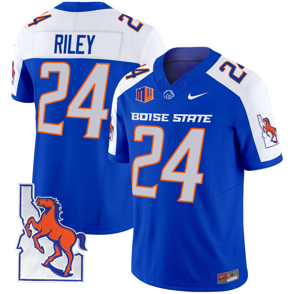 Men's Boise State Broncos 2024 Map Patch Vapor Limited Jersey - All Stitched - image 7