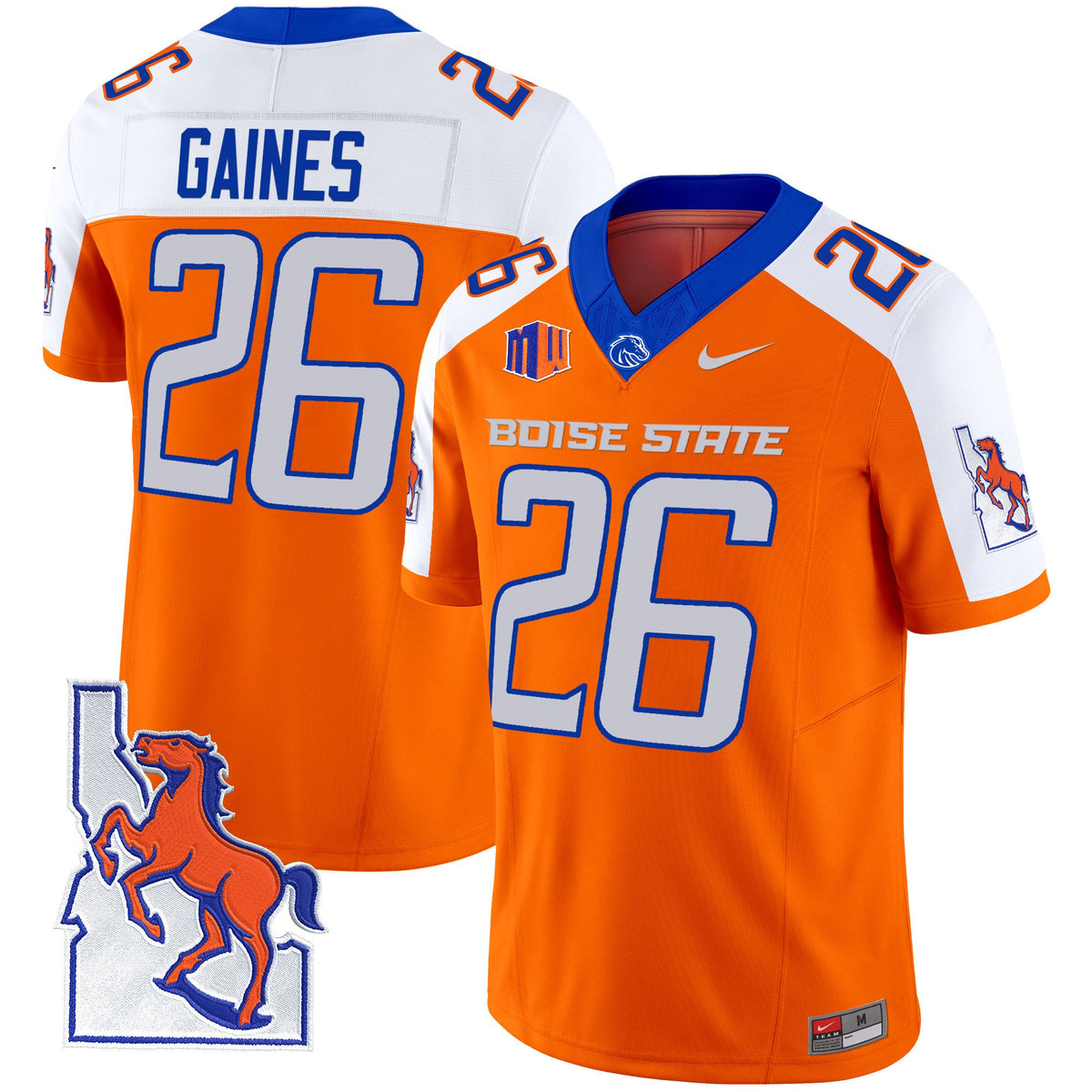 Men's Boise State Broncos 2024 Map Patch Vapor Limited Jersey - All Stitched - image 12