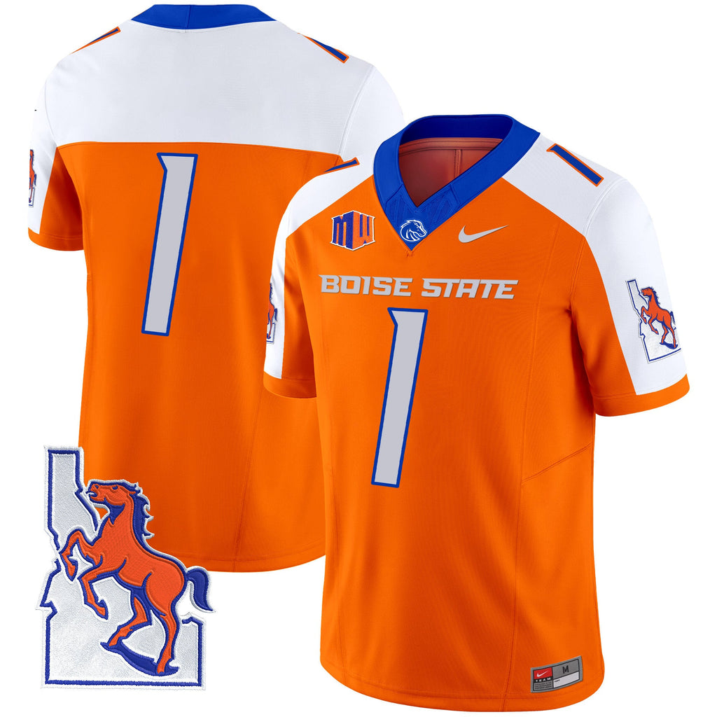 Men's Boise State Broncos 2024 Map Patch Vapor Limited Jersey - All Stitched - image 16