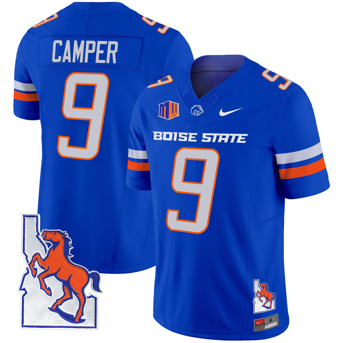 Men's Boise State Broncos 2024 Map Patch Vapor Limited Jersey - All Stitched - image 19