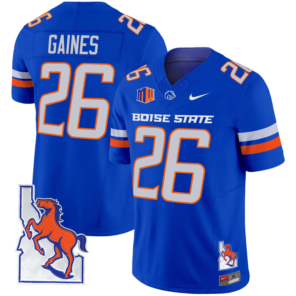 Men's Boise State Broncos 2024 Map Patch Vapor Limited Jersey - All Stitched - image 20