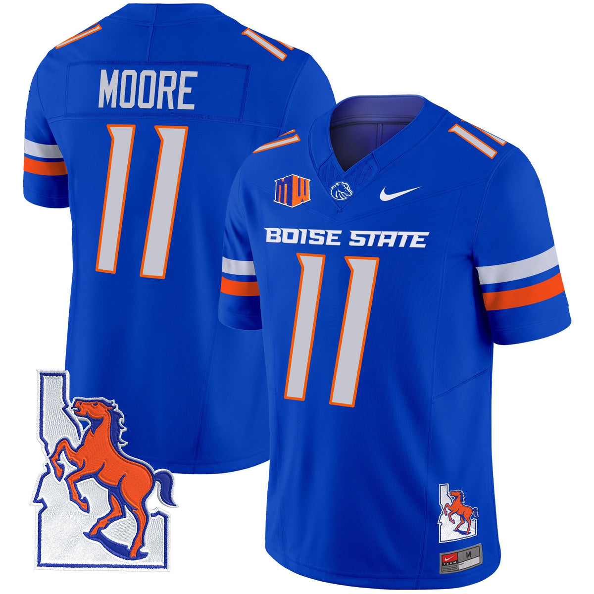 Men's Boise State Broncos 2024 Map Patch Vapor Limited Jersey - All Stitched - image 21