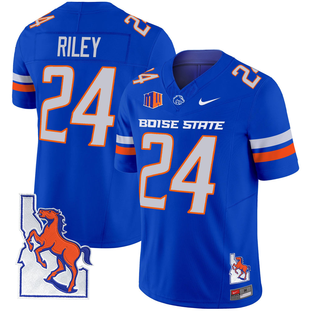 Men's Boise State Broncos 2024 Map Patch Vapor Limited Jersey - All Stitched - image 23