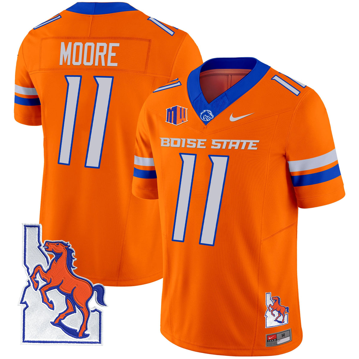 Men's Boise State Broncos 2024 Map Patch Vapor Limited Jersey - All Stitched - image 29