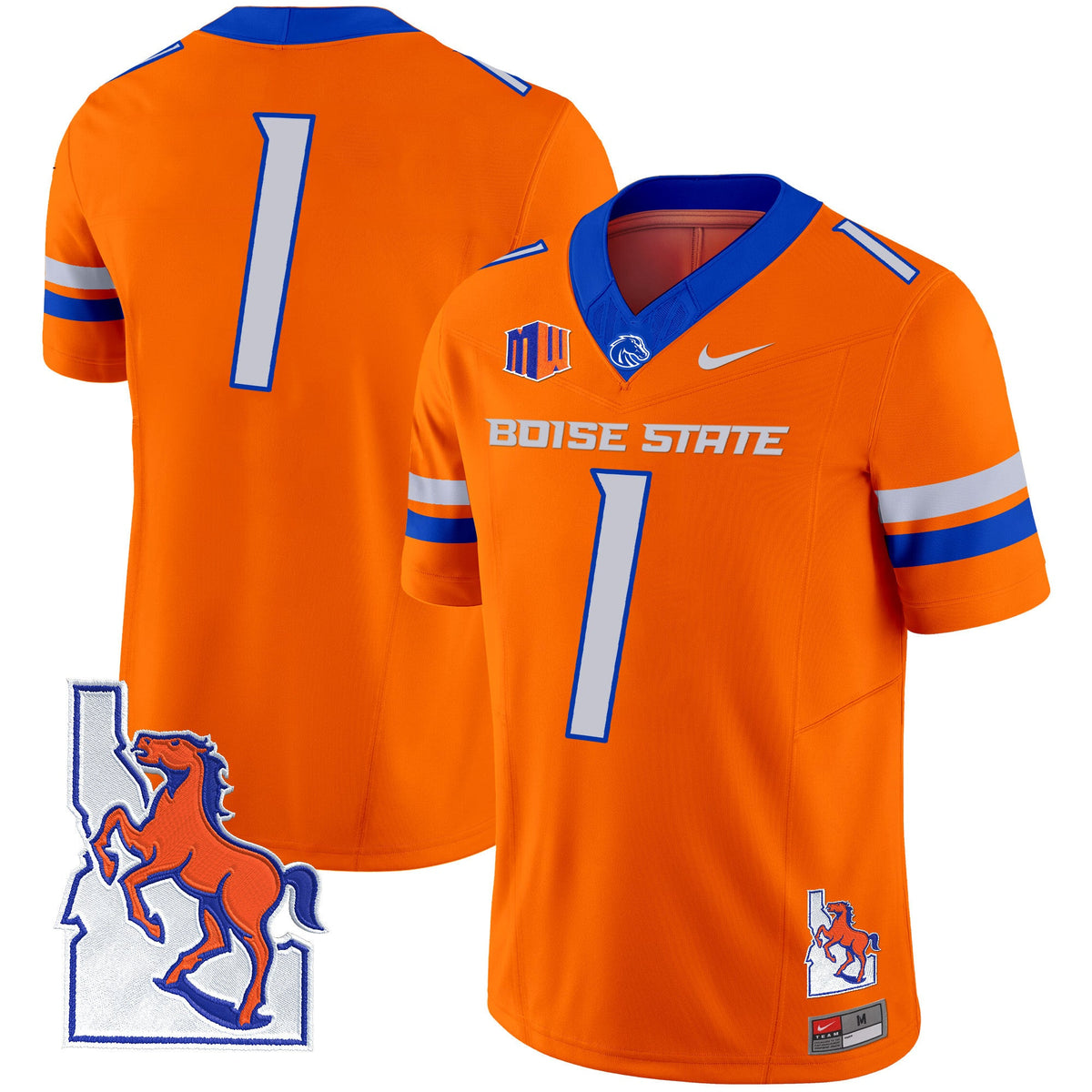 Men's Boise State Broncos 2024 Map Patch Vapor Limited Jersey - All Stitched - image 32