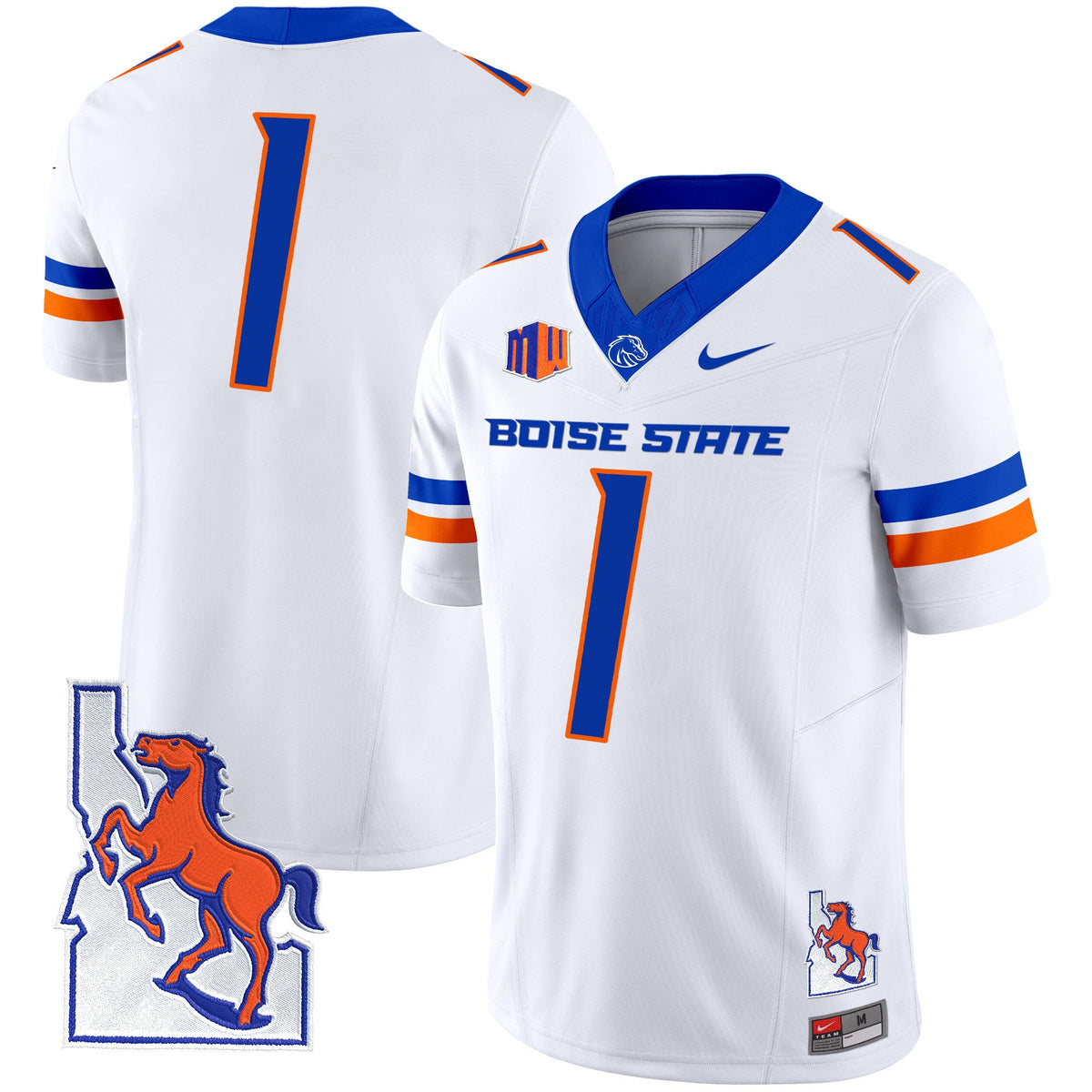Men's Boise State Broncos 2024 Map Patch Vapor Limited Jersey - All Stitched - image 40