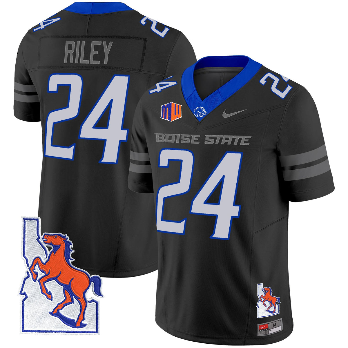 Men's Boise State Broncos 2024 Map Patch Vapor Limited Jersey - All Stitched - image 47