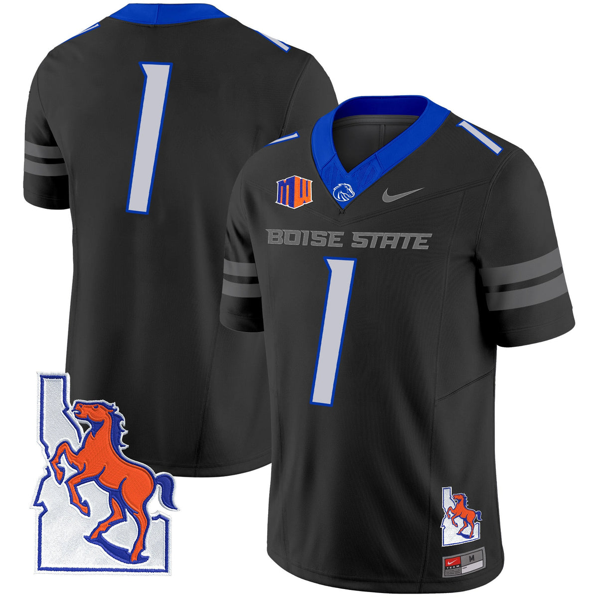 Men's Boise State Broncos 2024 Map Patch Vapor Limited Jersey - All Stitched - image 48