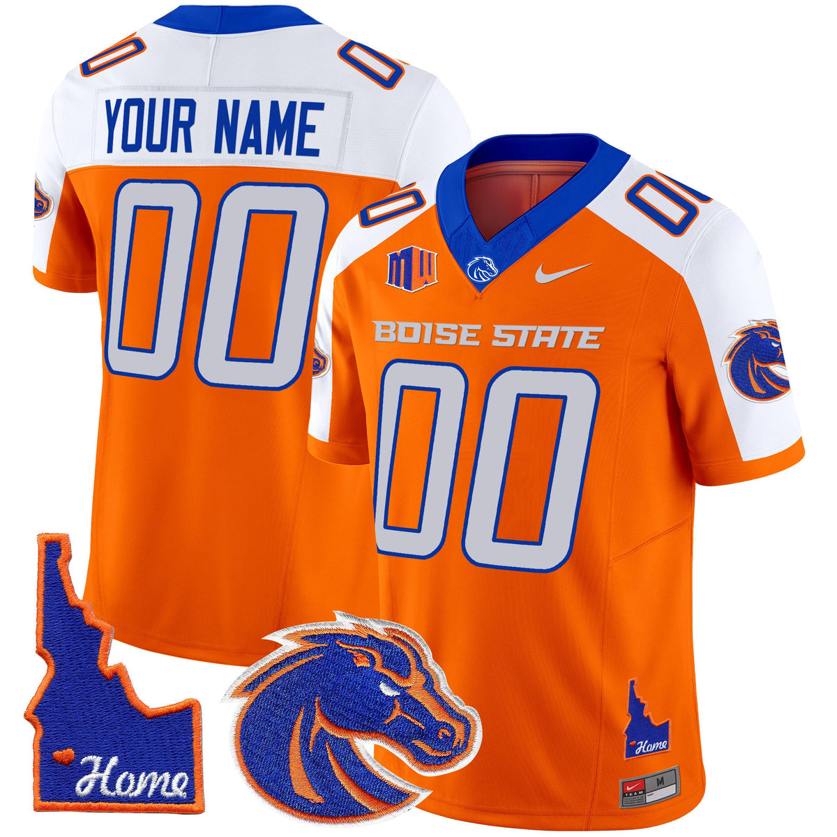 Boise State Broncos 2024 Home Patch Vapor Limited Custom Jersey - All Stitched - image 2
