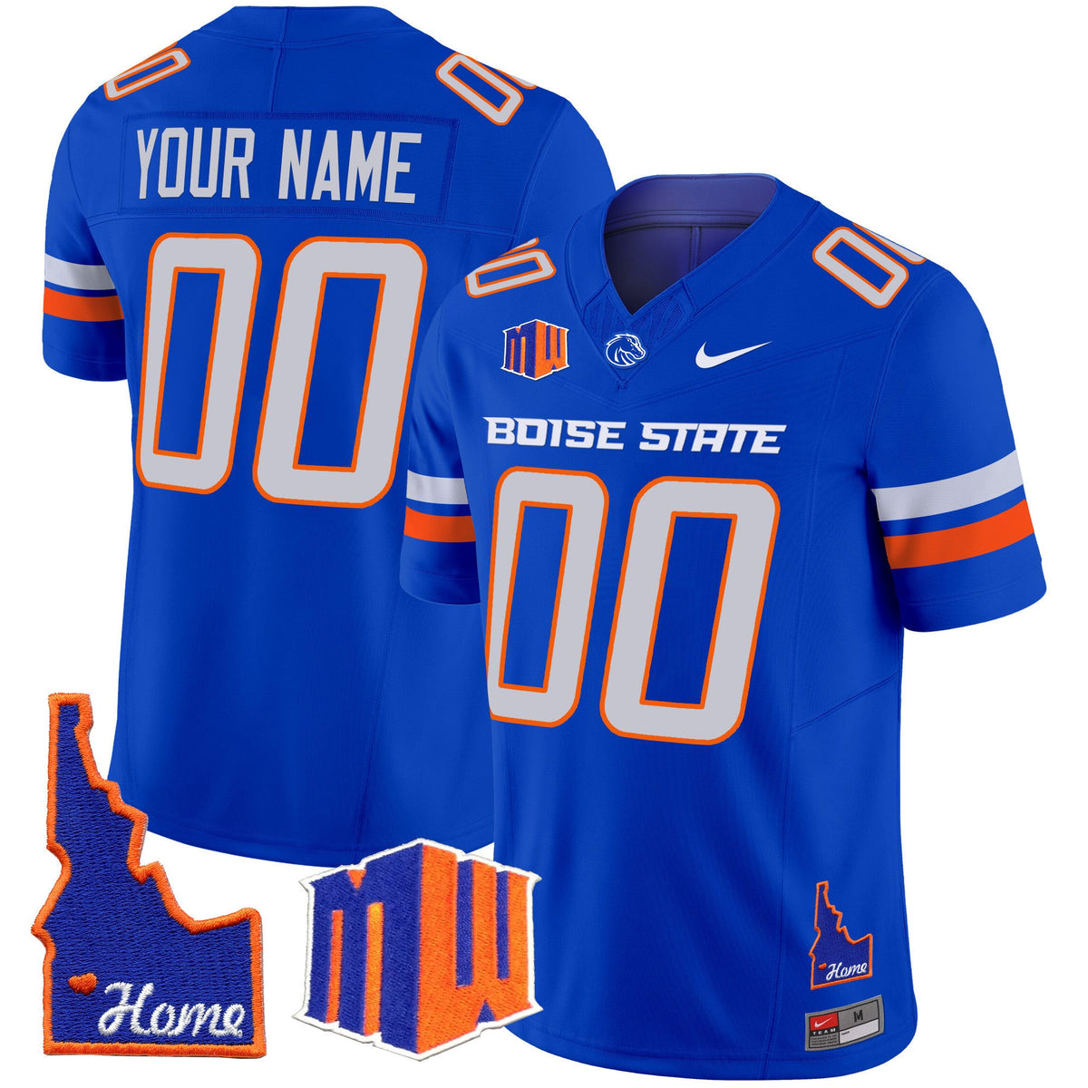 Boise State Broncos 2024 Home Patch Vapor Limited Custom Jersey - All Stitched - image 3