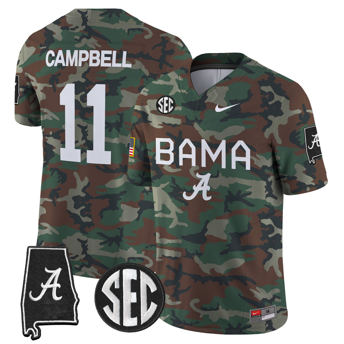 Alabama Crimson Tide 2024 Military Vapor Limited Jersey - All Stitched - image 4