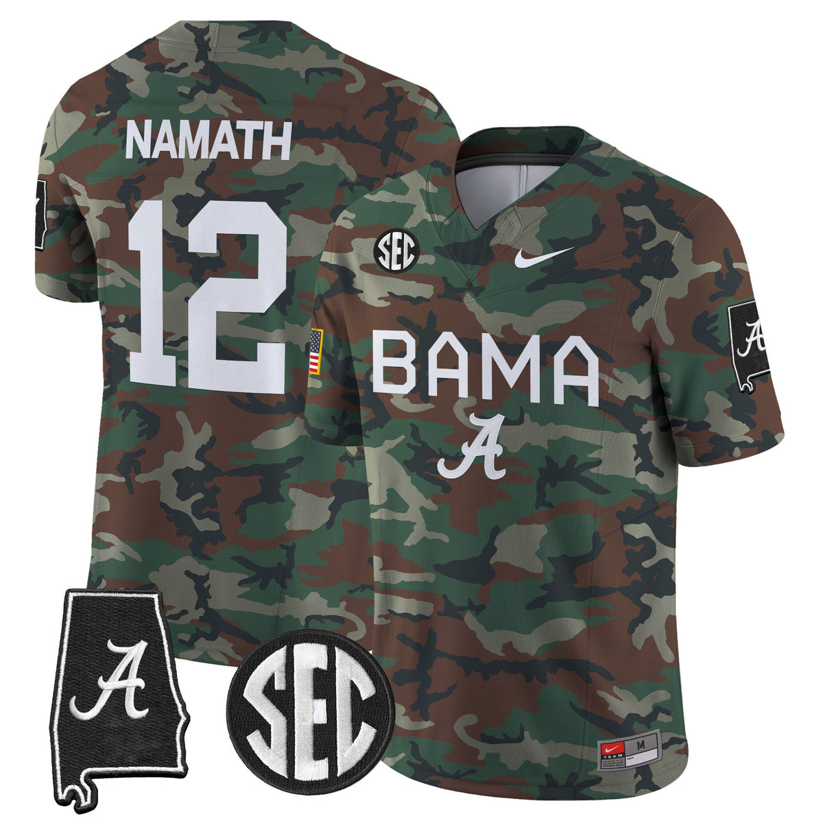 Alabama Crimson Tide 2024 Military Vapor Limited Jersey - All Stitched - image 5