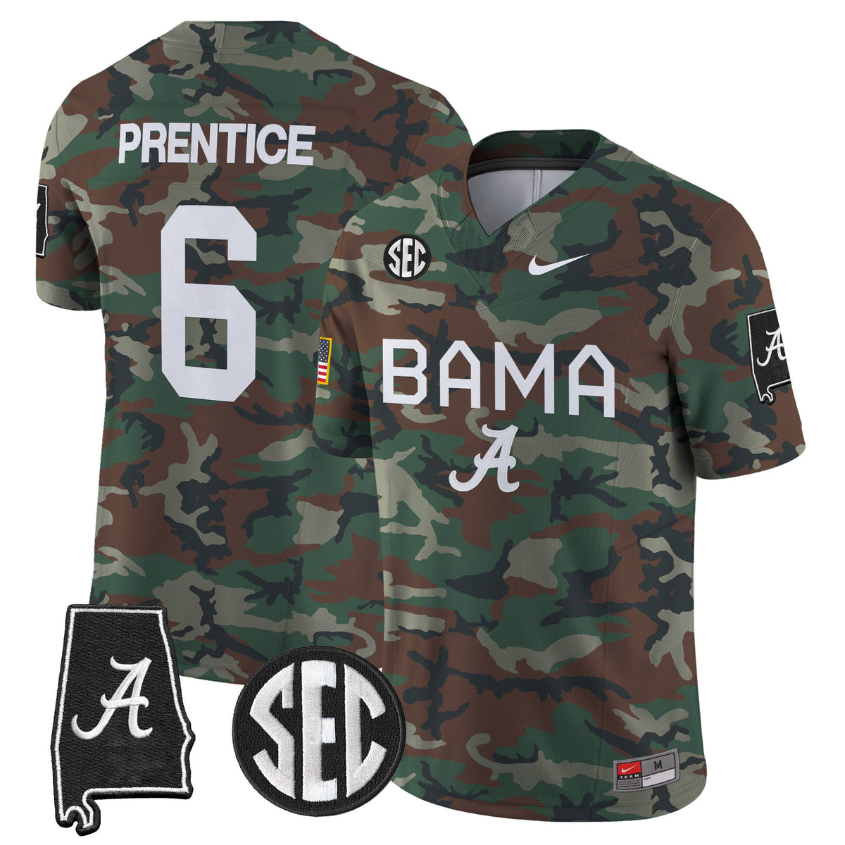 Alabama Crimson Tide 2024 Military Vapor Limited Jersey - All Stitched - image 6