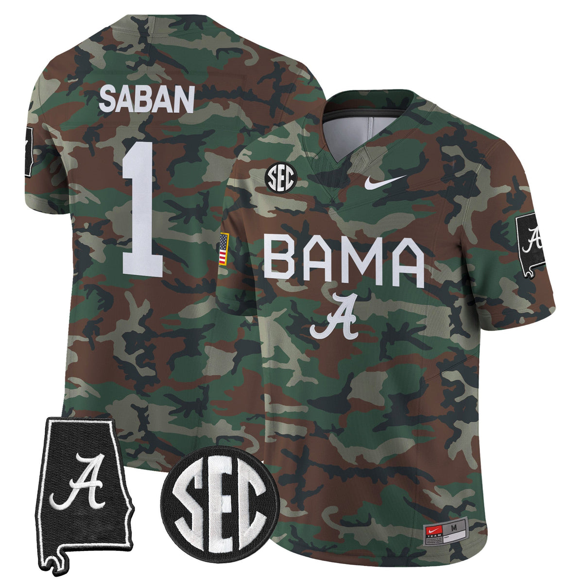 Alabama Crimson Tide 2024 Military Vapor Limited Jersey - All Stitched - image 7