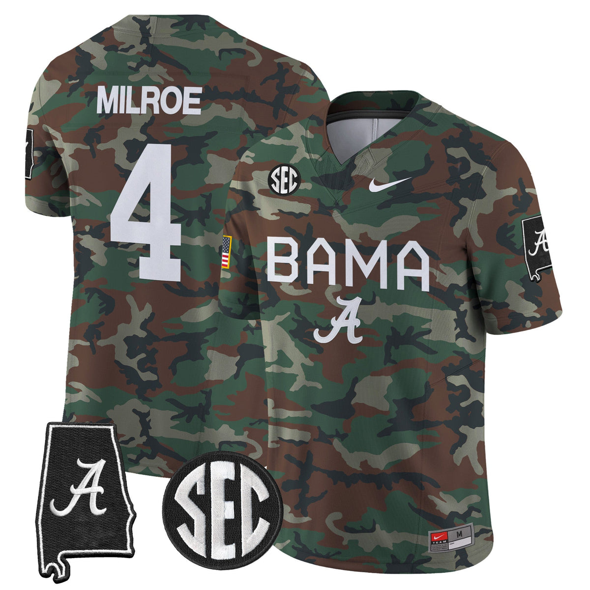 Alabama Crimson Tide 2024 Military Vapor Limited Jersey - All Stitched - image 1