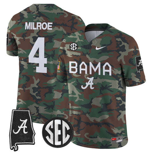 Alabama Crimson Tide 2024 Military Vapor Limited Jersey - All Stitched - image 1