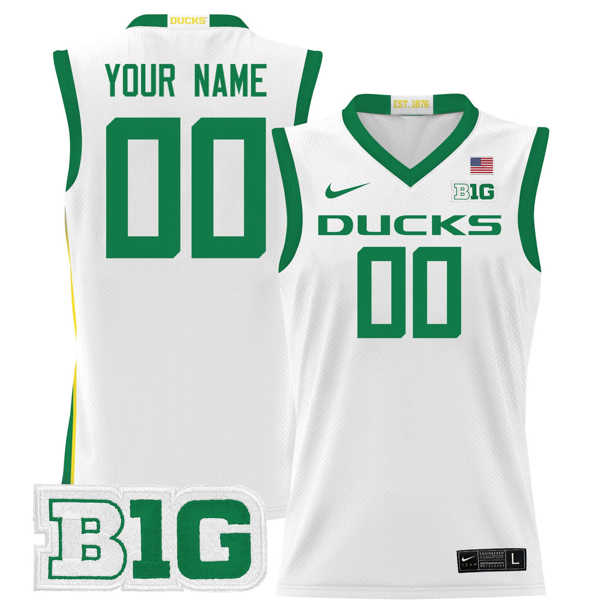 Oregon Ducks 2024 Lightweight Basketball Custom Jersey - All Stitched - image 3