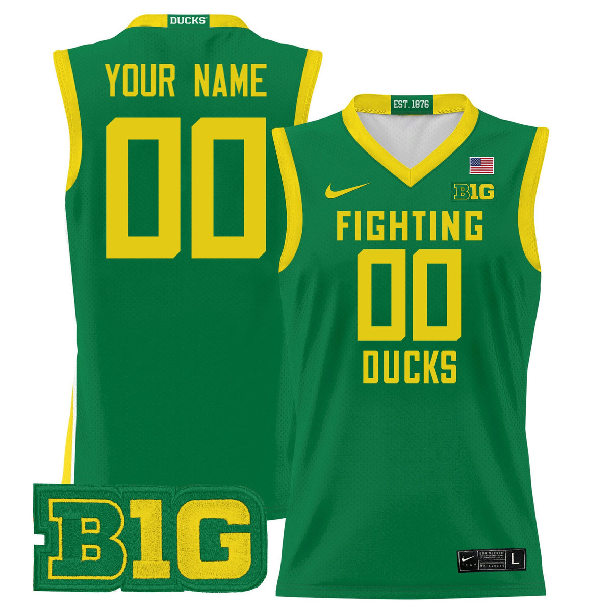 Oregon Ducks 2024 Lightweight Basketball Custom Jersey - All Stitched - image 4