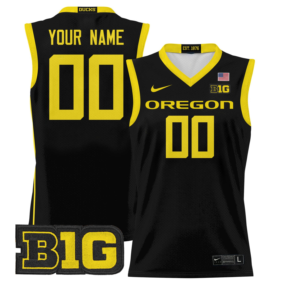 Oregon Ducks 2024 Lightweight Basketball Custom Jersey - All Stitched - image 5