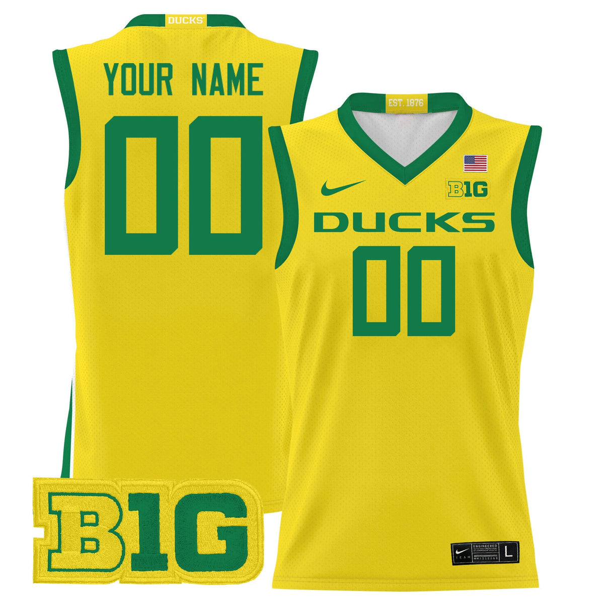 Oregon Ducks 2024 Lightweight Basketball Custom Jersey - All Stitched - image 6