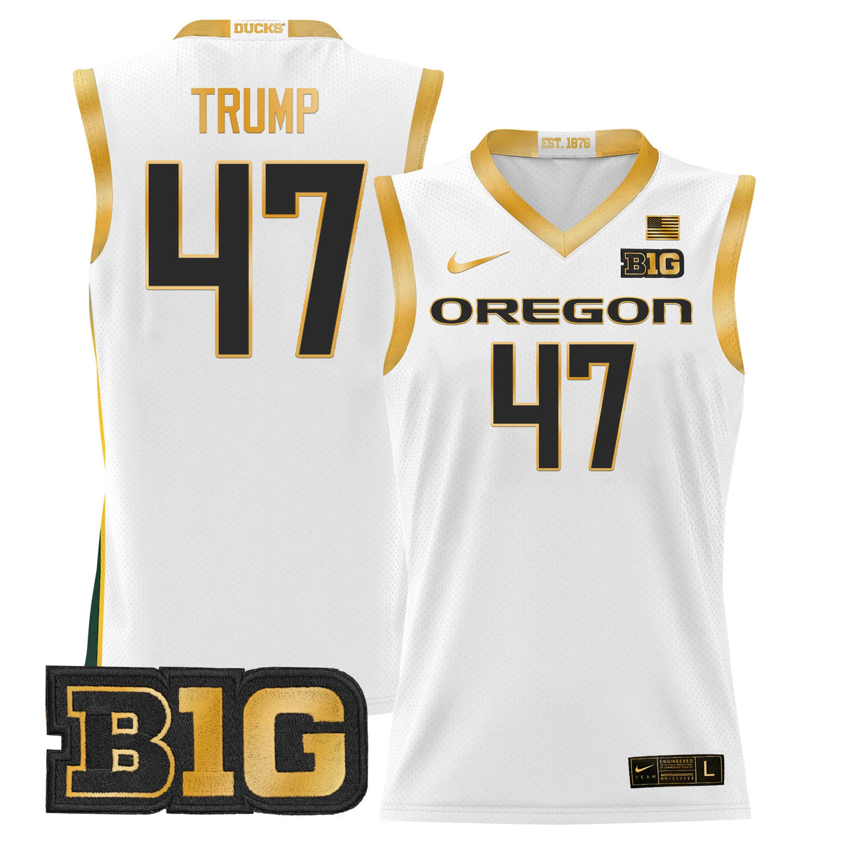 Men's Oregon Ducks 2024 Lightweight Basketball Jersey - All Stitched - image 15
