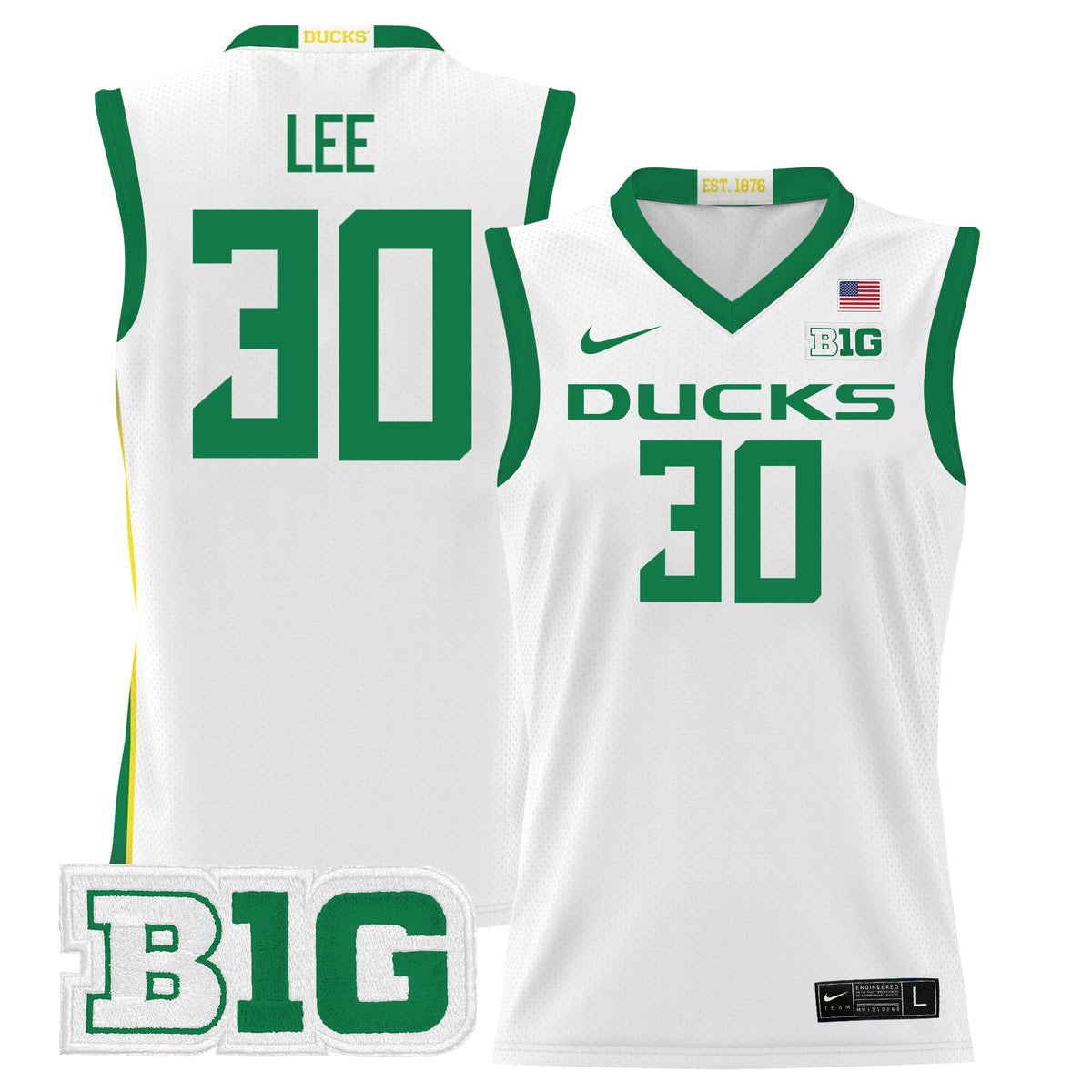 Men's Oregon Ducks 2024 Lightweight Basketball Jersey - All Stitched - image 22