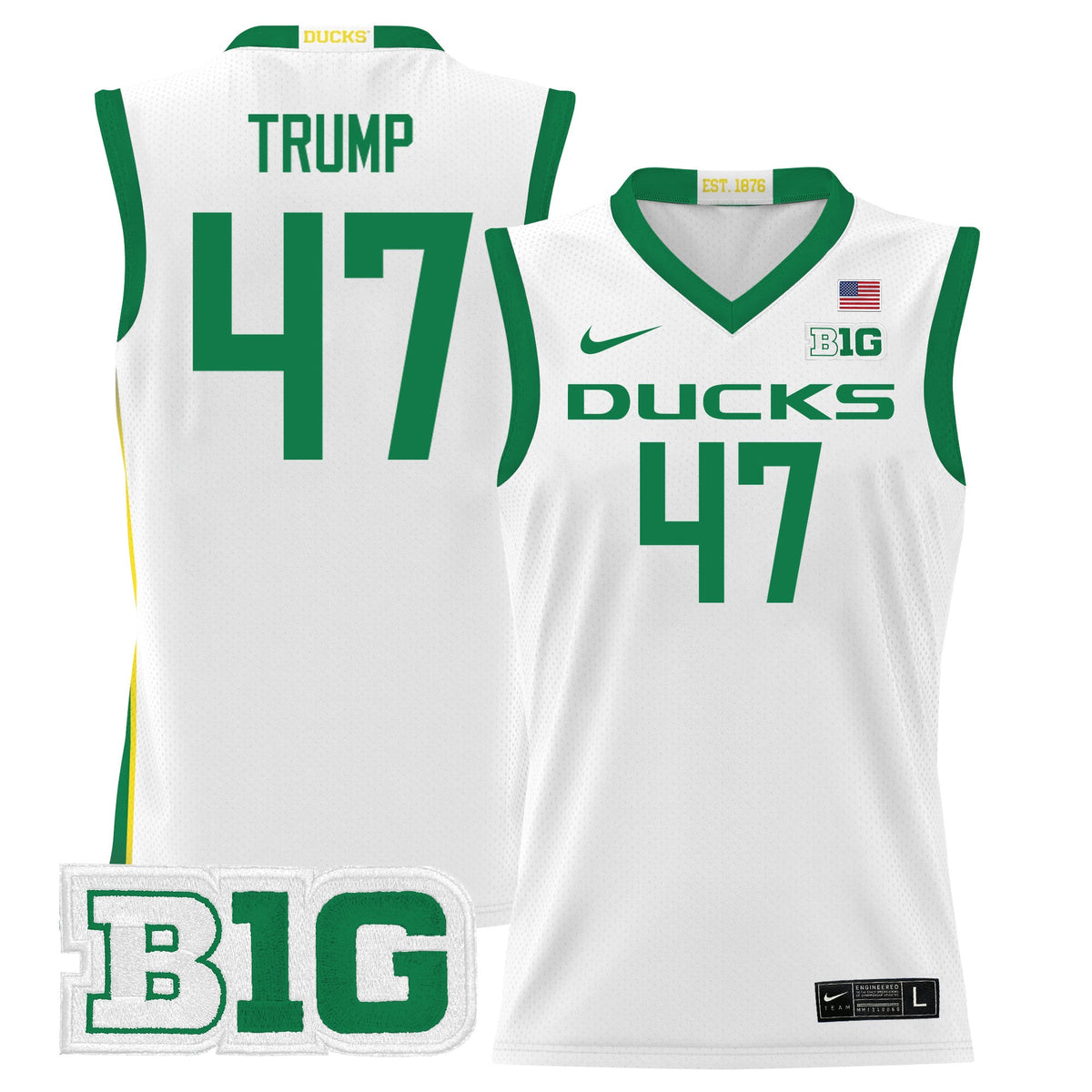 Men's Oregon Ducks 2024 Lightweight Basketball Jersey - All Stitched - image 23