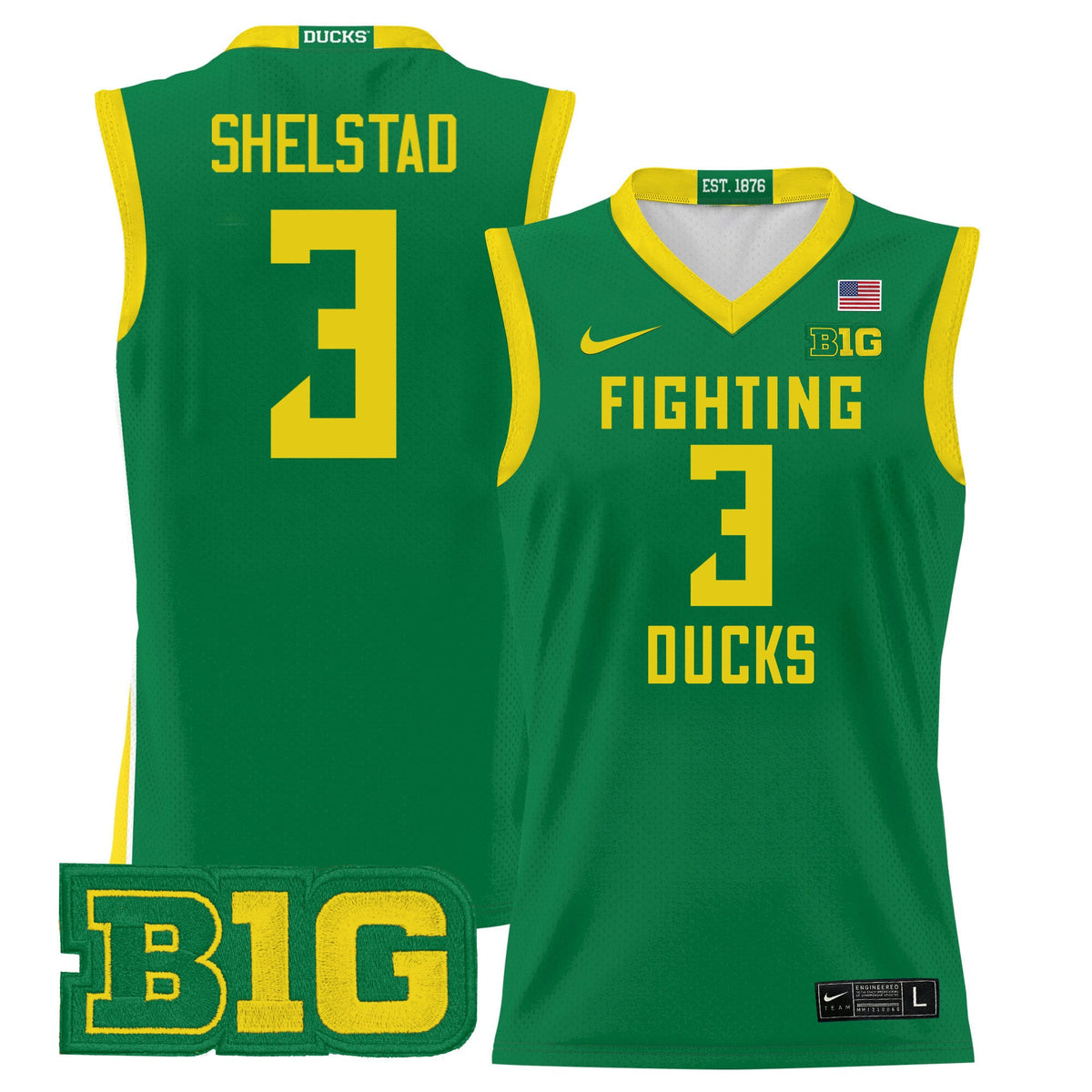 Men's Oregon Ducks 2024 Lightweight Basketball Jersey - All Stitched - image 26