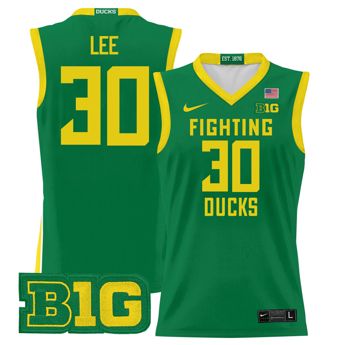 Men's Oregon Ducks 2024 Lightweight Basketball Jersey - All Stitched - image 30