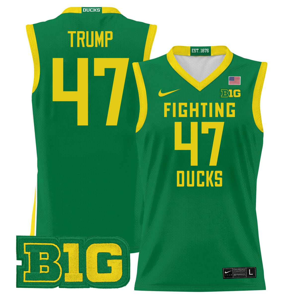 Men's Oregon Ducks 2024 Lightweight Basketball Jersey - All Stitched - image 31