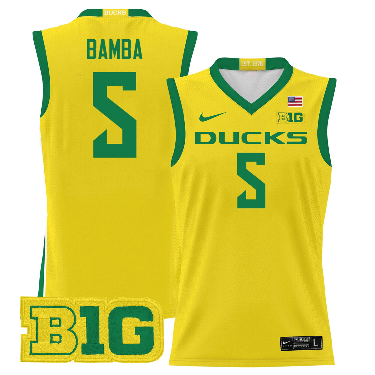 Men's Oregon Ducks 2024 Lightweight Basketball Jersey - All Stitched - image 43