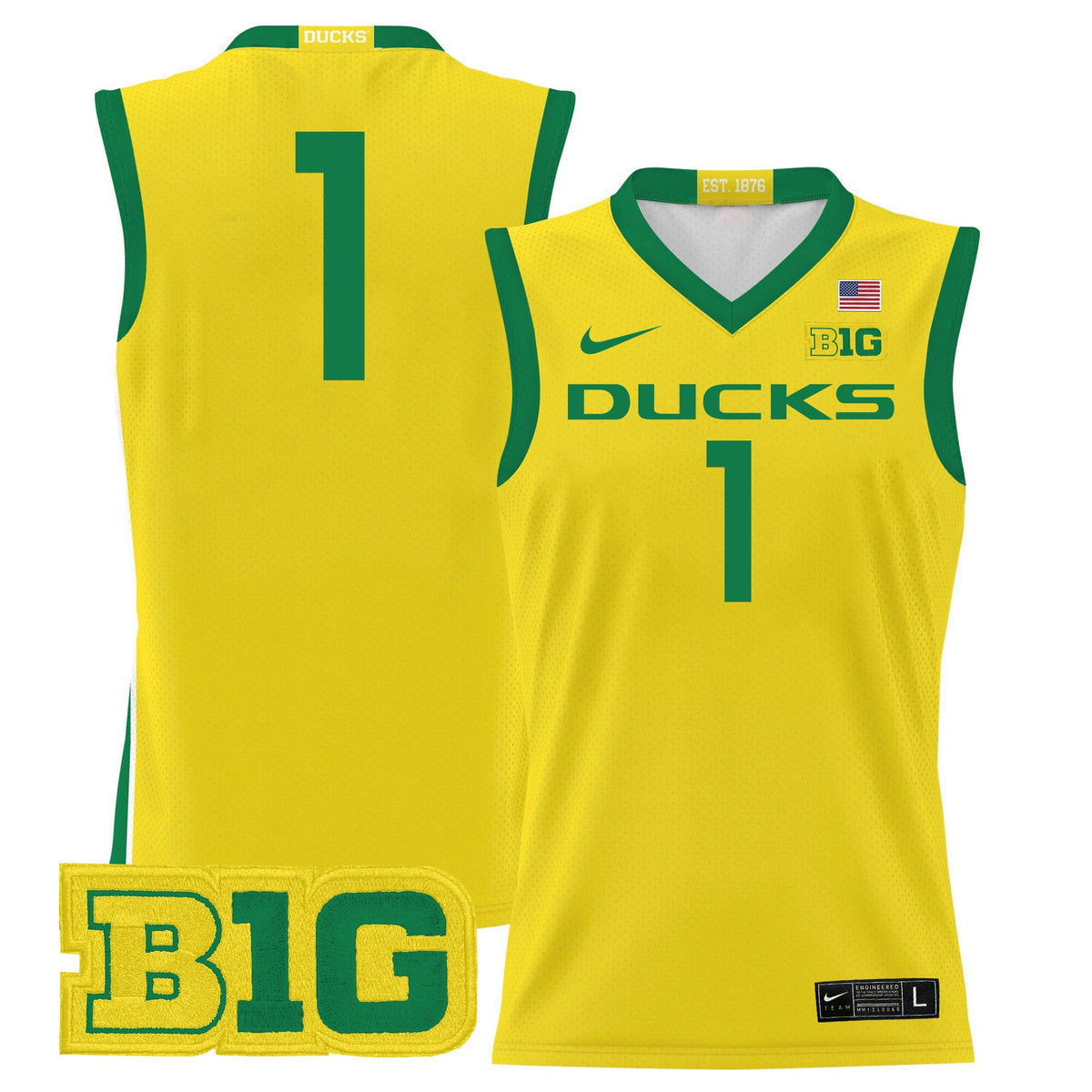 Men's Oregon Ducks 2024 Lightweight Basketball Jersey - All Stitched - image 48