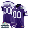 Kansas State Wildcats 2025 Rate Bowl Patch Vapor Limited Custom Jersey - All Stitched - image 1