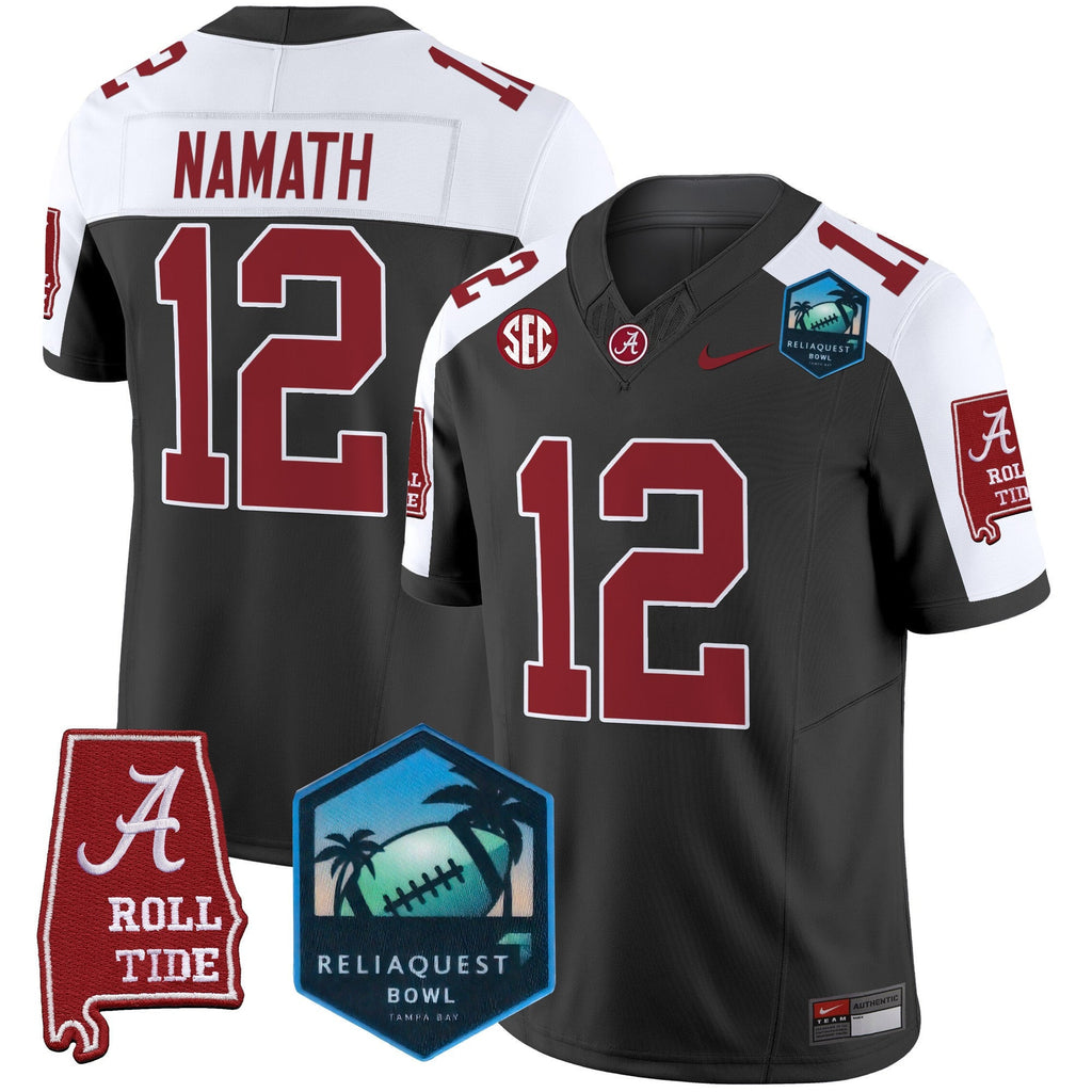 Men's Alabama Crimson Tide 2025 ReliaQuest Bowl Patch Vapor Limited Jersey - All Stitched - image 5