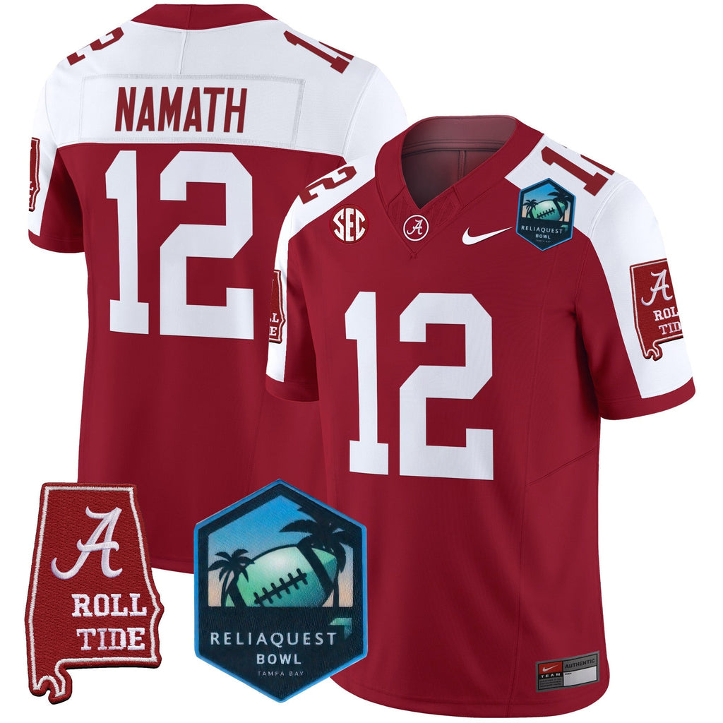 Men's Alabama Crimson Tide 2025 ReliaQuest Bowl Patch Vapor Limited Jersey - All Stitched - image 14