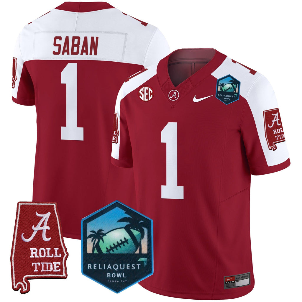 Men's Alabama Crimson Tide 2025 ReliaQuest Bowl Patch Vapor Limited Jersey - All Stitched - image 16