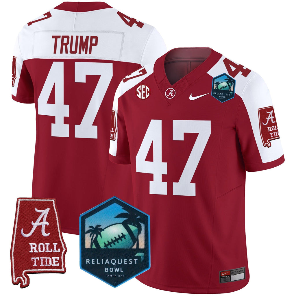 Men's Alabama Crimson Tide 2025 ReliaQuest Bowl Patch Vapor Limited Jersey - All Stitched - image 17