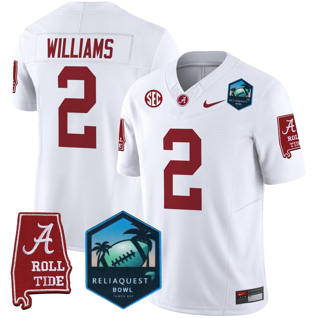 Men's Alabama Crimson Tide 2025 ReliaQuest Bowl Patch Vapor Limited Jersey - All Stitched - image 30