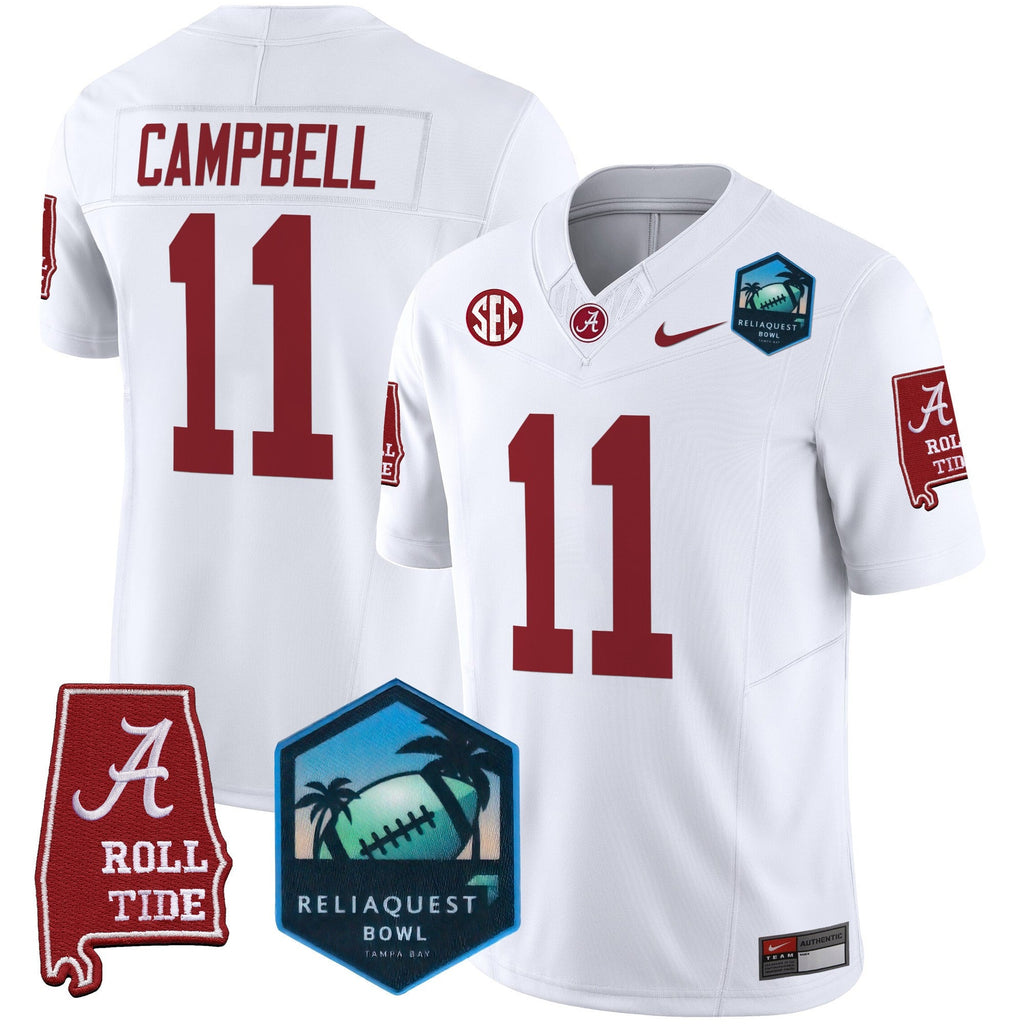 Men's Alabama Crimson Tide 2025 ReliaQuest Bowl Patch Vapor Limited Jersey - All Stitched - image 31