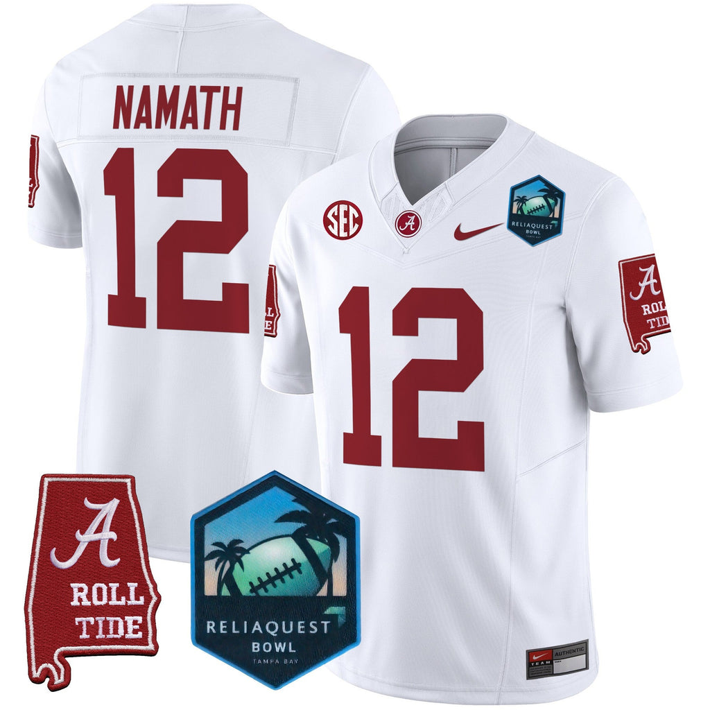 Men's Alabama Crimson Tide 2025 ReliaQuest Bowl Patch Vapor Limited Jersey - All Stitched - image 32