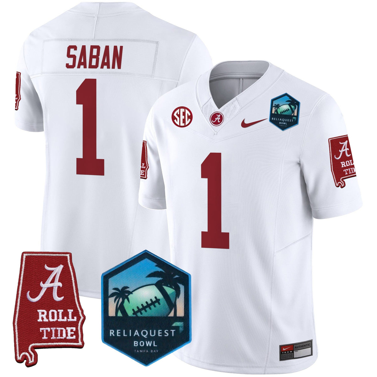 Men's Alabama Crimson Tide 2025 ReliaQuest Bowl Patch Vapor Limited Jersey - All Stitched - image 34